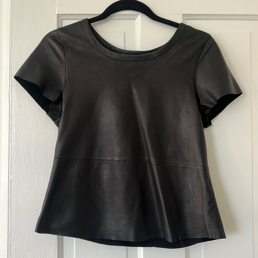 AS by DF size S 100% leather top